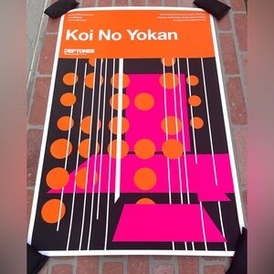 Deftones ‘Koi No Yokan’ Serigraph 24x36 Poster 2015 Limited Edition #357 Rare